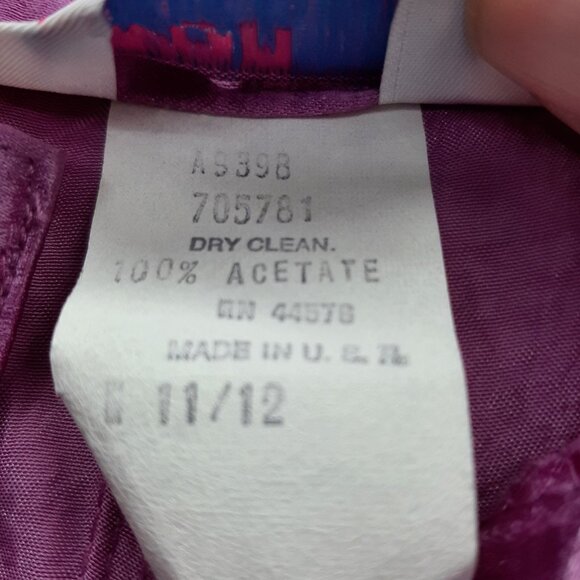 Vintage 80's Avon Fashions Womens Shiny Pink High-Waist Pants Size 11/12 tapered - Picture 7 of 11